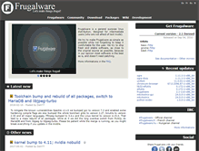Tablet Screenshot of frugalware.org